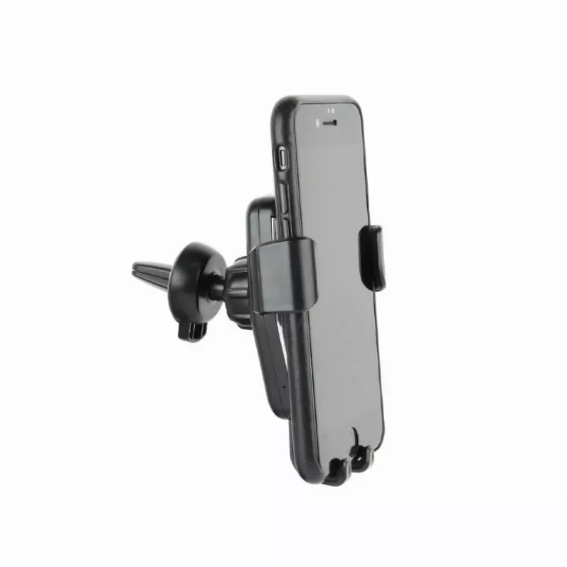 Automobilinis laikiklis telefonui su belaidžiu QI įkrovikliu 10W Gembird EG-TA-CHAV-QI10-01
