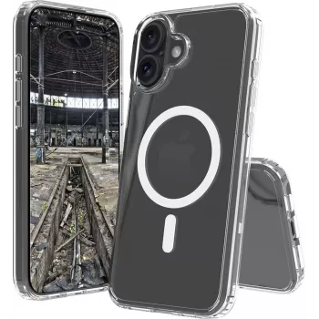 Skaidrus MagSafe BackCase jt berlin, skirtas Apple iPhone 17 — permatomas apsauginis dėklas