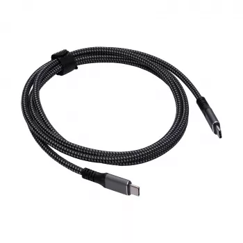 Akyga AK-USB-34 USB-C – USB-C Thunderbolt 3 kabelis, 40 Gbps, 100 W, 1,5 m, juodas