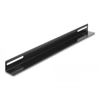 Montavimo kronšteinai DeLOCK 19 colių 450x40 mm 2 vnt. Juodi Metaliniai