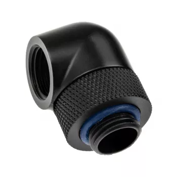 XSPC Adapter 90° G1/4 colio vyriškas į G1/4 colio moterišką, sukamas, juodas