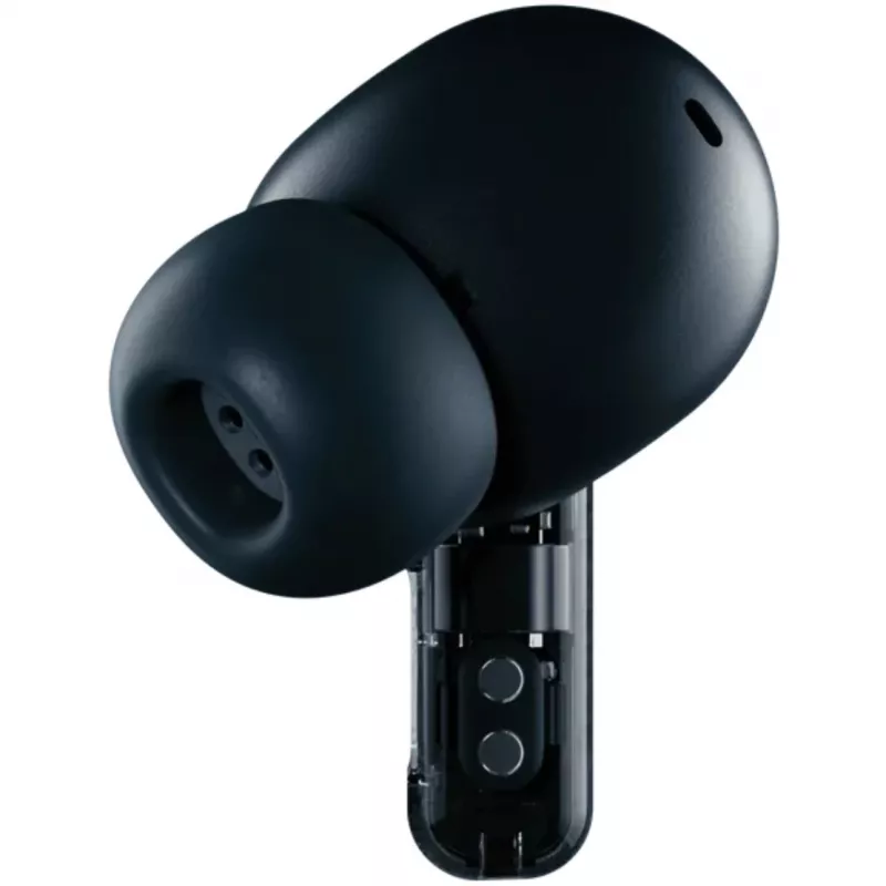 „Nothing Ear“ belaidės ausinės TWS, įterpiamos, skambučiams/muzikai, Bluetooth, juodos – permatomos (A10600061)