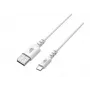USB-USB C laidas 2 m silikoninis baltas Quick Charge