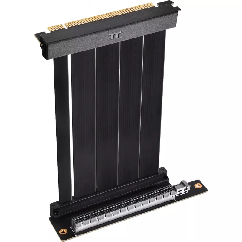 Thermaltake PCI-E 4.0 130 mm dvigubas 90 laipsnių kampu lenktas prailginimo kabelis