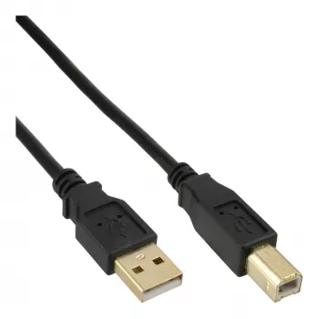 Microconnect USBAB5G USB kabelis USB 2.0 5 m USB A USB B juodas