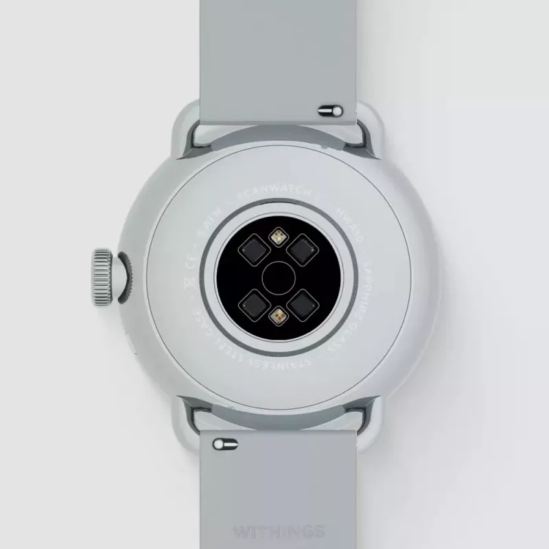 Withings ScanWatch 2 1.6 cm (0,63 colio) OLED 38 mm hibridinis laikrodis iš nerūdijančio plieno