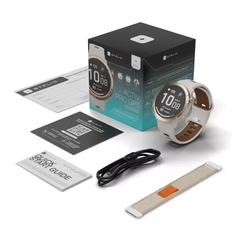 Išmanusis laikrodis Stelio STSWA102GT Activ Pro GPS 46mm Titan Gold