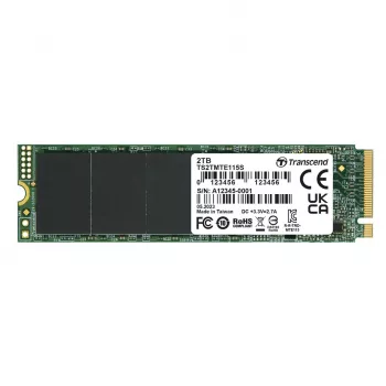 Transcend 115S - SSD - 2TB - intern - M.2 2280 (doppelseitig) - PCIe 3.0 x4 (NVMe) (TS2TMTE115S)