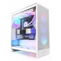 PC korpusas NZXT H7 Flow RGB Midi Tower Baltas — Grūdintas stiklas, EATX, Priekyje 3×120mm, USB-C