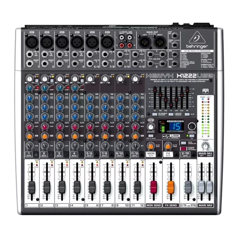 Behringer X1222USB garso maišytuvas 4 kanalai