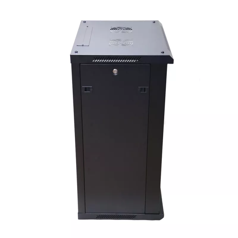 Sieninis stovas Extralink 18U 600x600 juodas su spynos raktu