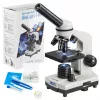 Sudėtinis optinis mikroskopas Deltaoptical DO-3210 – monokuliarinis, 3 achromatiniai objektyvai, LED apšvietimas, 40–400×, 45° pasukama galvutė