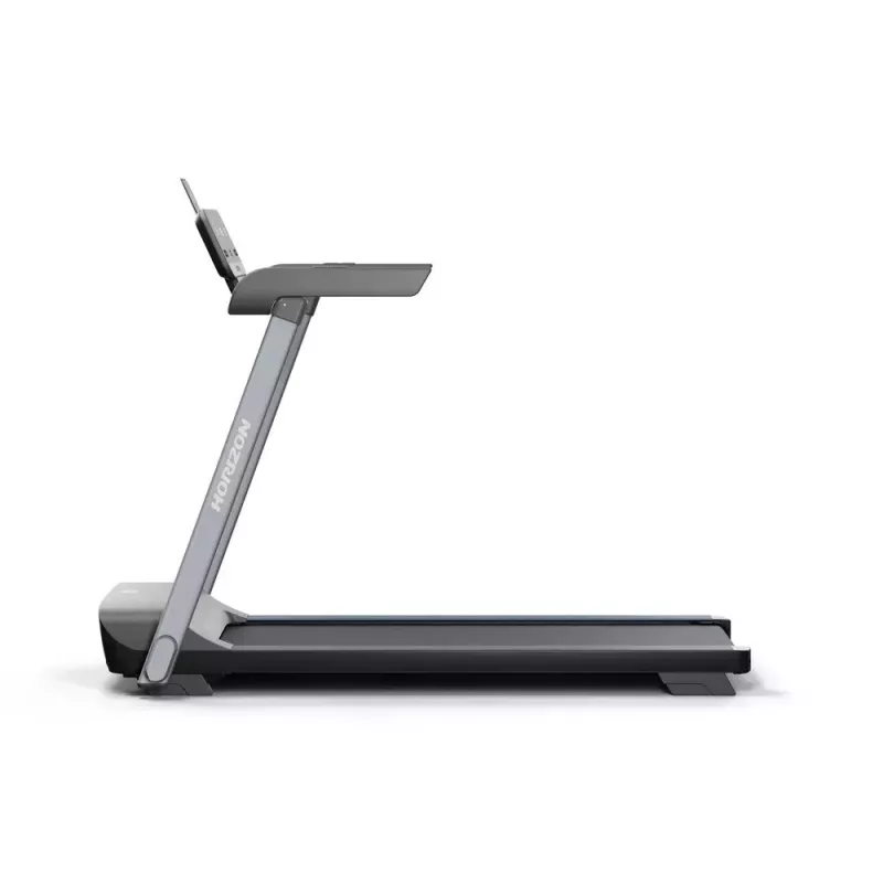 Sulankstomas elektrinis bėgimo takelis Horizon Fitness Evolve 3.0 — 16 km/h, 127×51 cm juosta, 12 programų, max vartotojo svoris 113 kg, LED ekranas