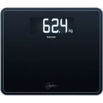 Kūno svorio svarstyklės Beurer GS 410 Signature Line – juodas grūdinto stiklo paviršius