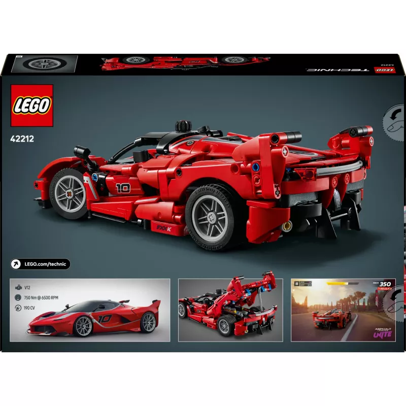 Konstruktorius LEGO Technic Ferrari FXX K mastelis 1:10, 897 detalių, nuo 10 metų