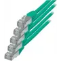 Tinklo kabelis ShiverPeaks 75711-HG-SET5 Žalias Cat6 S/FTP RJ45-RJ45 1m