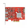 Plėtotės kortelė DeLOCK PCI Express x4 į USB 10 Gbps 2x Type-A 2x Type-C