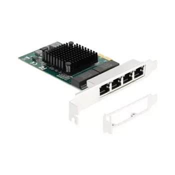 DeLOCK PCI Express x1 kortelė su 4 x RJ45 Gigabit LAN BCM