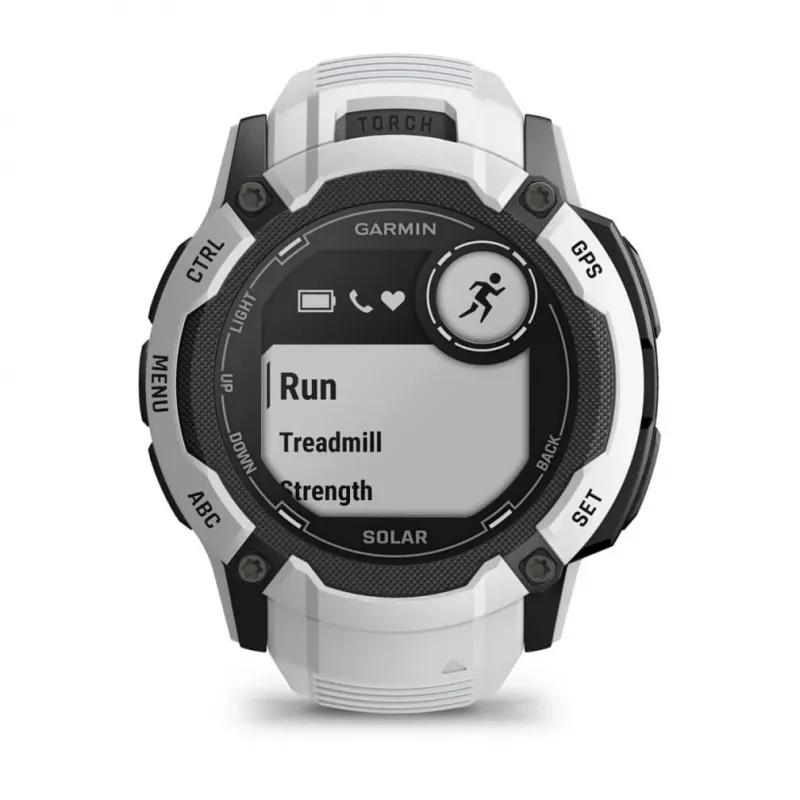 Garmin Instinct 2X Solar 2,79 cm (1,1 inch) MIP 50 mm Skaitmeninis 176 x 176 pikseliai Liečiamas ekranas Baltas GPS
