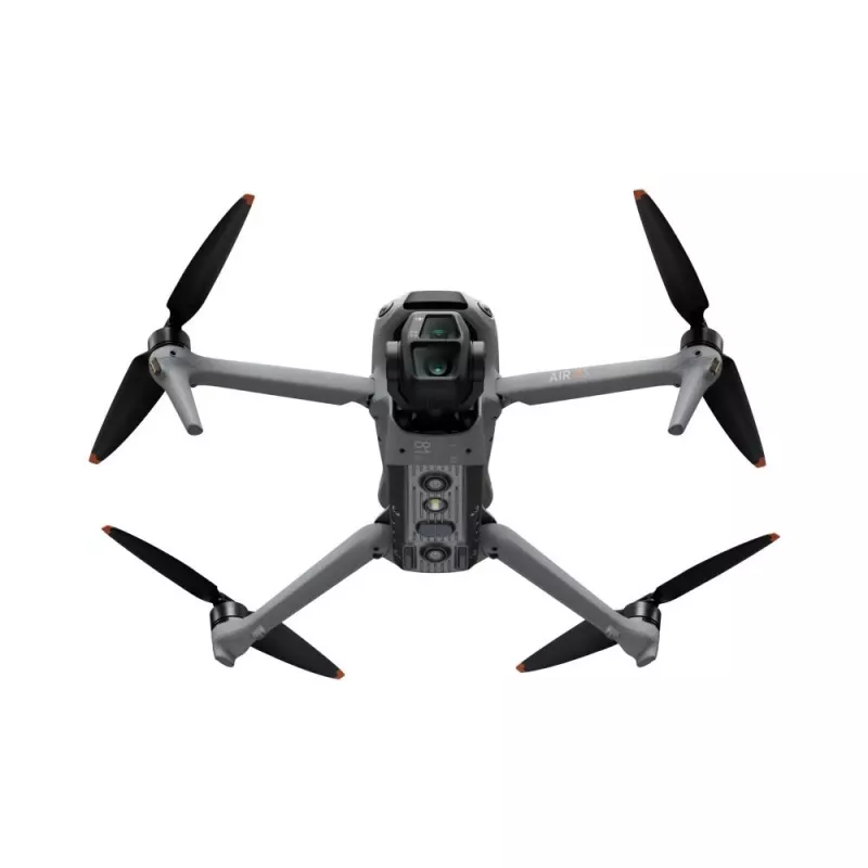 Kvadrakopteris DJI Air 3S RC-N3 – 50 MP kamera, 4K, 4 rotoriai, maks. greitis 27 m/s, nuotolis 32 000 m, 4276 mAh baterija, pilka