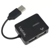 USB 2.0 4 prievadų šakotuvas LOGILINK UA0139, juodas