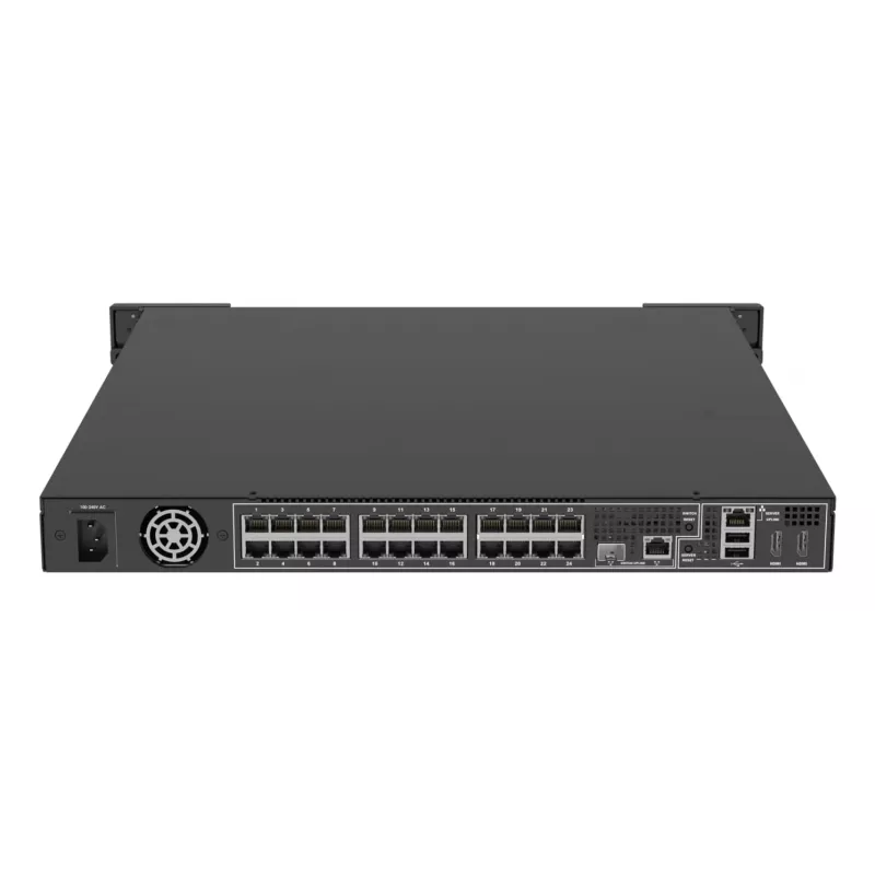 Tinklinis vaizdo registratorius AXIS S2224 Mk II, 24 kanalai, 48 kanalų atkūrimas, 7680×4320, 6 TB HDD, 256 GB SSD, RAID 0/1/10, 1U, juodas
