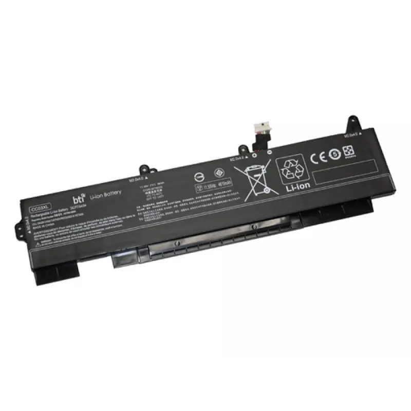 Keičiamoji 3 elementų nešiojamojo kompiuterio baterija BTI L77991-005, skirta HP 850 G7 / 855 G7 / 850 G8 / ZBook Firefly 15 G8, 11,55 V 5850 mAh (68 Wh), juoda