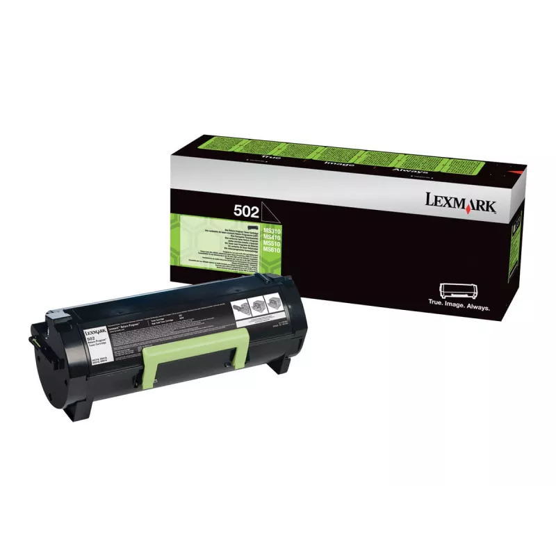 Kasetė su toneriu Lexmark 502 1500 puslapių Juoda