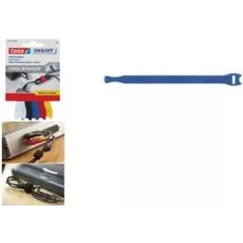 tesa Cable Tie Cable Manager small, spalva 12 mm x 200 mm, paruošta forma, daugkartinė (55236-00000-0)