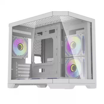 Korpusas Darkflash FT418 su 6 aRGB ventiliatoriais (baltas)