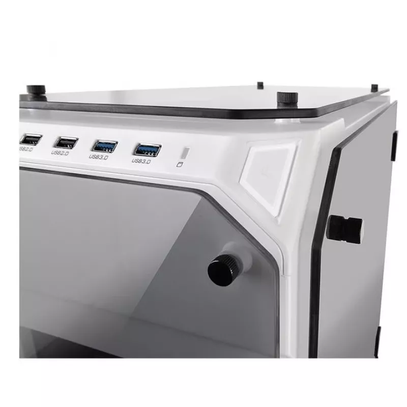 Case View 71 Riing grūdinto stiklo E-ATX pilnas bokštas - Snow Edition