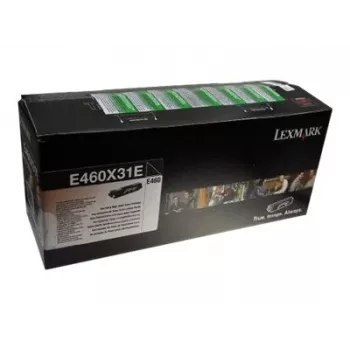 Originalus tonerio kasetė Lexmark E460X31E 10000 puslapių Juoda