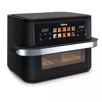Karšto oro gruzdintuvė Tristar FR-9078 Double 10 L, 2800 W, liečiamasis valdymas, LCD, juoda/nerūdijantis plienas