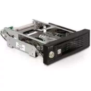 DeLOCK 5,25 colų mobilus krepšys 3,5 colio SATA HDD - mobilus atminties krepšys - 8,9 cm (3,5 inch) (47199)