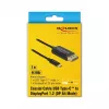 Laido adapteris DeLOCK 84904 USB Type-C į HDMI 1m Juodas