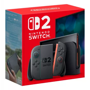 Nintendo Switch 2, juoda, analoginis / skaitmeninis, D-Pad, Home mygtukas, Meniu mygtukas, Maitinimo mygtukas, Mygtukai, LCD