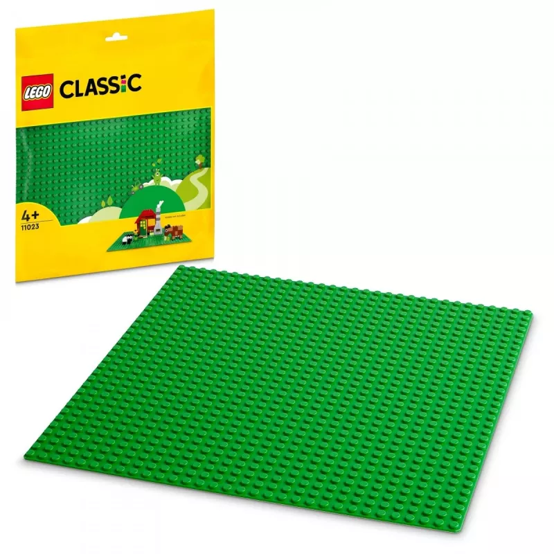 LEGO Classic žalias pagrindas 11023 – 32x32 smeigių kvadratinė statybinė lenta pievelės pagrindui