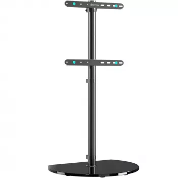 Grindinis TV stovas ONKRON TS5060-B, 30–60 colių, juodas, reguliuojamas aukštis ir pasvirimas