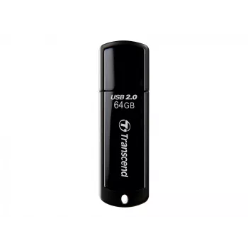 USB atmintukas Transcend JetFlash 350 64GB, USB 2.0, juodas