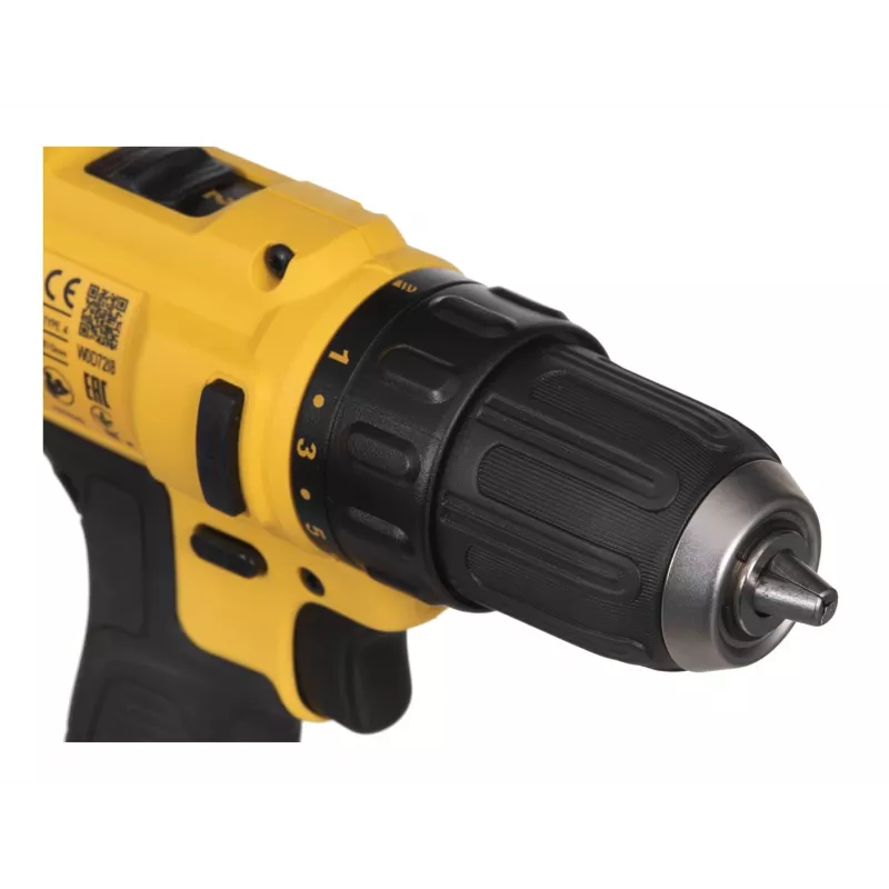 DeWALT DCD 10.8V belaidis gręžtuvas-suktuvas su raktuojamu griebtuvu, Li-Ion, Euro kištukas