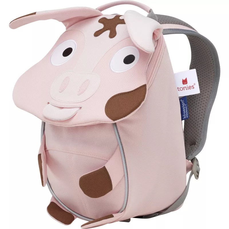 Vaikiška kuprinė Affenzahn Little Friend Tonie Pig rožinė/ruda – mažas vaikų dieninis krepšys