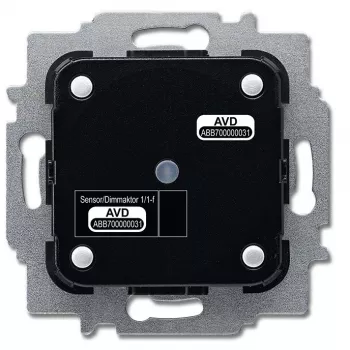 Elektrinis pavarų blokas Busch-Jaeger 6212/1.1, 230 V, 80 W, juodas/sidabrinis, 71×71×45 mm