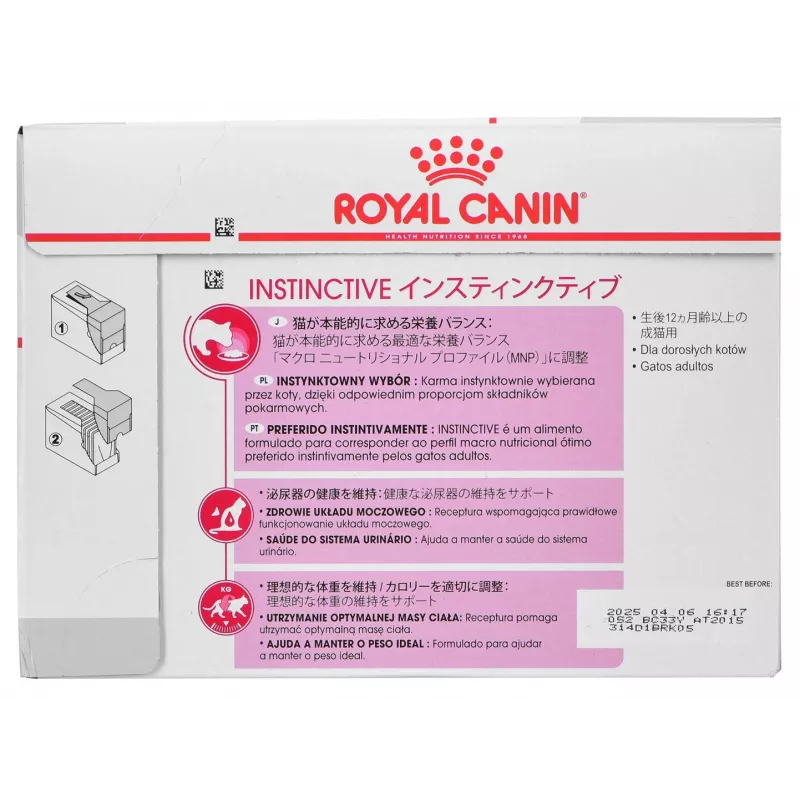 Royal Canin FHN Instinctive drėgnas pašteto tipo kačių maistas suaugusioms katėms, 12 x 85 g