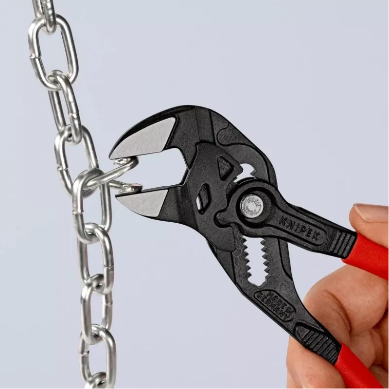 Knipex 86 01 180 replės, lygiais nasrais, nasrų storis 1,2 cm