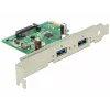 DeLOCK 89391 Vidinė PCIe USB 3.2 Gen 1 sąsajos plokštė, 2 prievadai