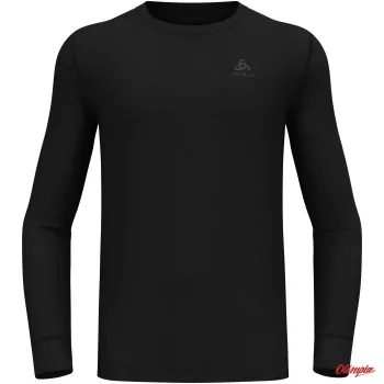 Vyriški marškinėliai Odlo BL TOP crew neck l/s MERINO 200, dydis M, juodi