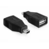 Lyties keitiklis DeLOCK 65277, mini USB → USB 2.0-A (moteriška)