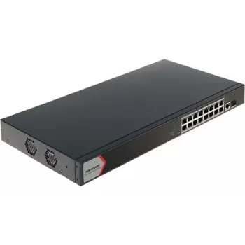 Hikvision 16 prievadų Gigabit išmanusis POE jungiklis
