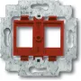 BUSCH JAEGER 1753-0-8055 - 2 x RJ-45 - Raudona - Metalinis - Plastikinis