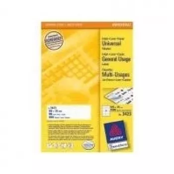 Lipnūs etikečių lapai Avery Universal 105x35mm 1600 vnt.